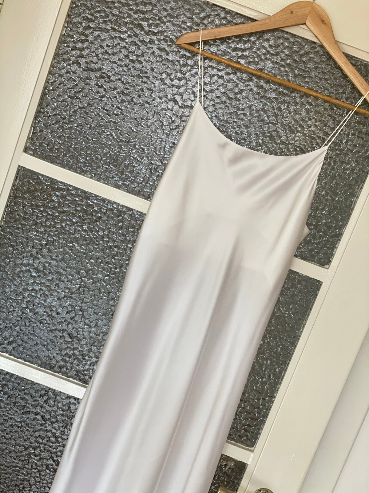 Hedvábné šaty slip silk dress - bílé