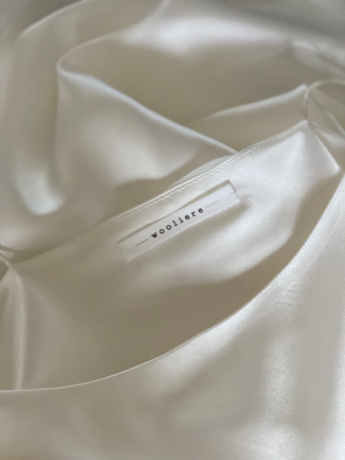 Hedvábné šaty slip silk dress - bílé